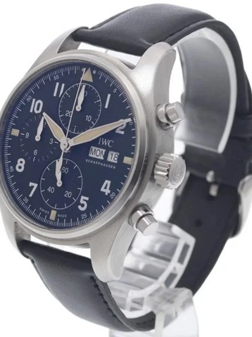 IWC SCHAFFHAUSEN Pilot watch spit fire IW387901 Chronograph AT Men's_965555